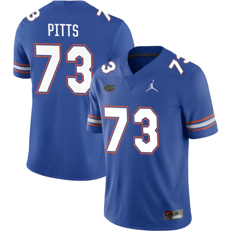 Mark Pitts Men's Jordan Brand Royal Florida Gators Pick-A-Player NIL Replica Football Jersey