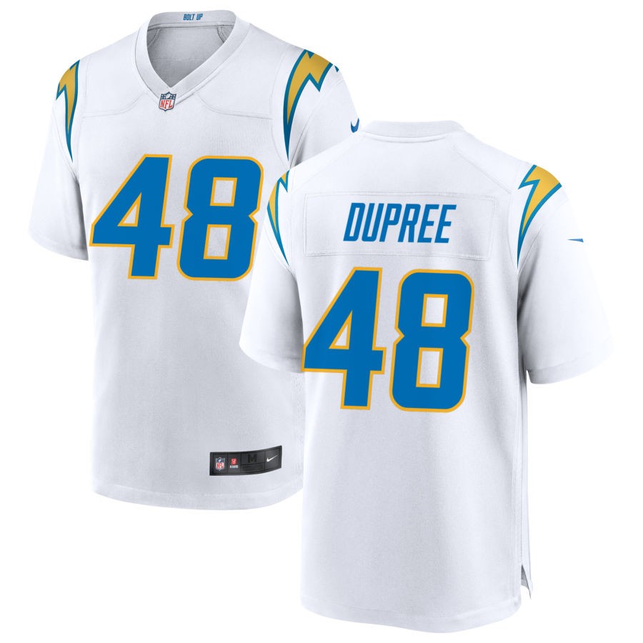 Bud Dupree Men's Nike White Los Angeles Chargers Custom Game Jersey