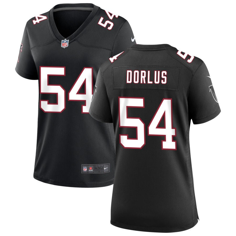 Brandon Dorlus Women's Nike Black Atlanta Falcons Throwback Custom Game Jersey