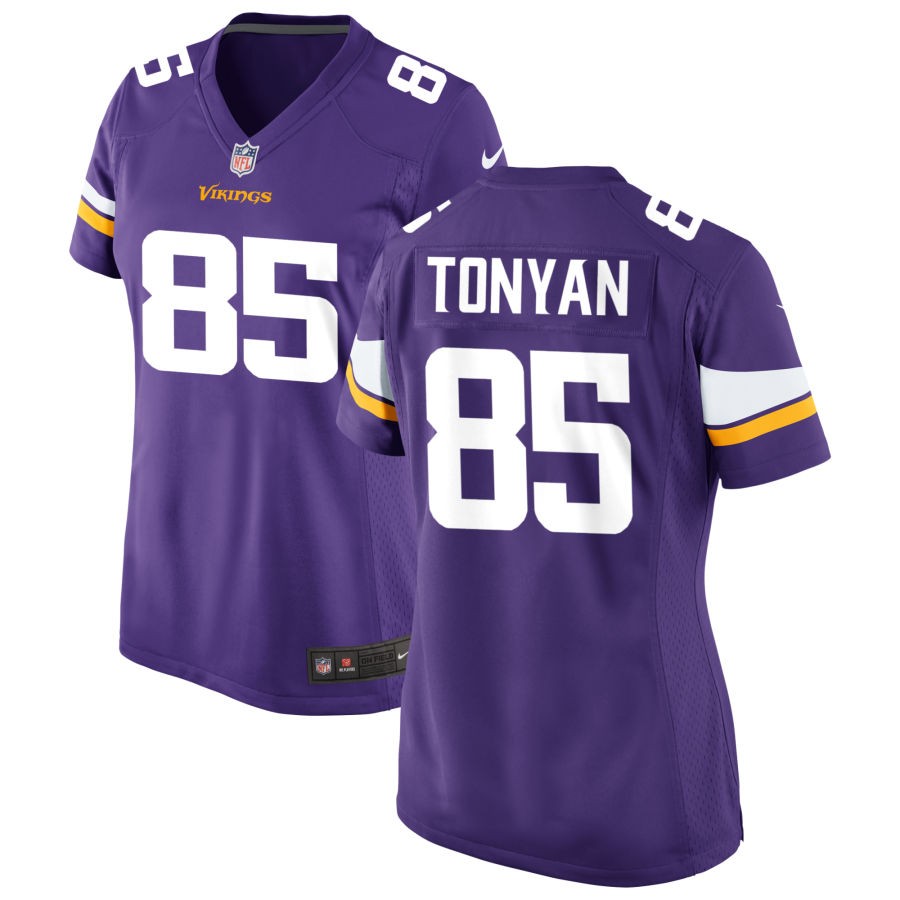 Robert Tonyan Women's Nike Purple Minnesota Vikings Custom Game Jersey