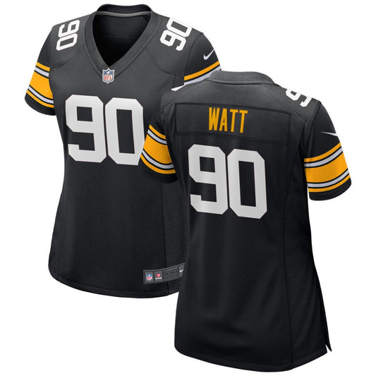 T.J. Watt Women's Nike Black Pittsburgh Steelers Alternate Custom Game Jersey