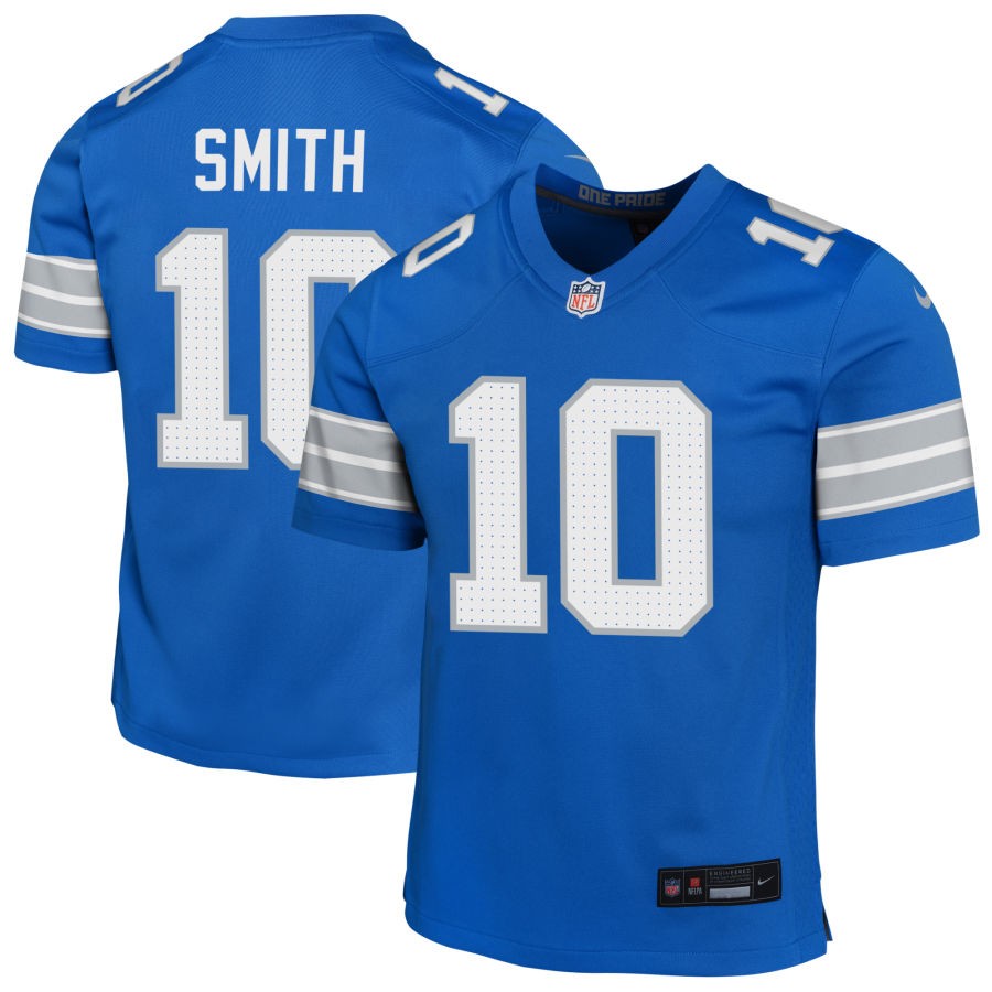 Tre'Quan Smith Youth Nike Blue Detroit Lions Custom Game Jersey