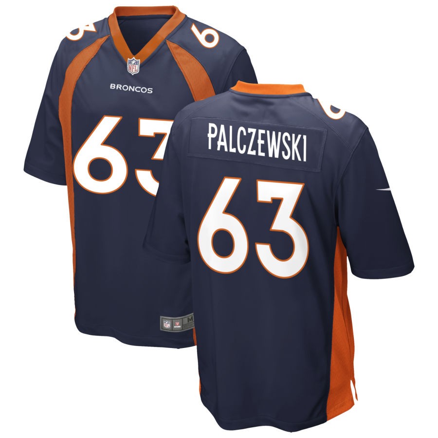 Alex Palczewski Men's Nike Navy Denver Broncos Alternate Custom Game Jersey