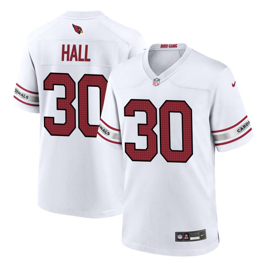 Darren Hall Men's Nike White Arizona Cardinals Custom Game Jersey