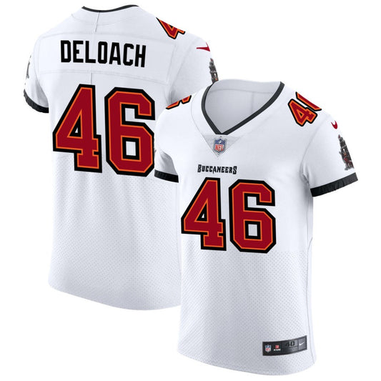 Kalen DeLoach Men's Nike White Tampa Bay Buccaneers Vapor Elite Custom Jersey