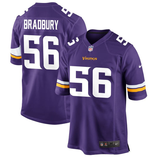 Garrett Bradbury Men's Nike Purple Minnesota Vikings Custom Game Jersey