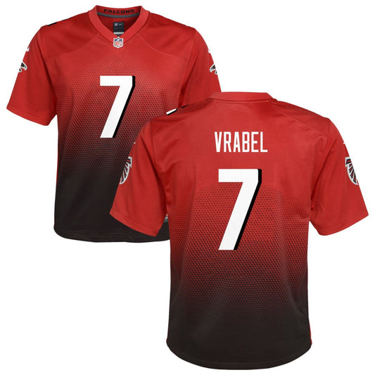 Tyler Vrabel Youth Nike Red Atlanta Falcons Alternate Custom Game Jersey