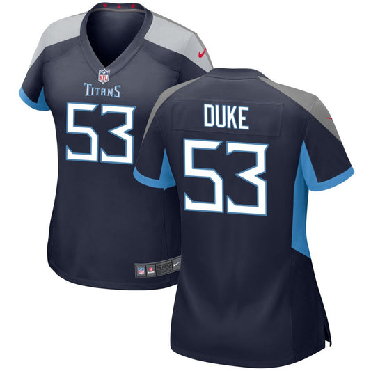 Khalid Duke Women's Nike Navy Tennessee Titans Custom Game Jersey