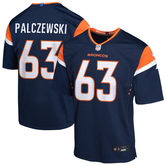 Alex Palczewski Youth Nike  Navy Denver Broncos Alternate Custom Game Jersey