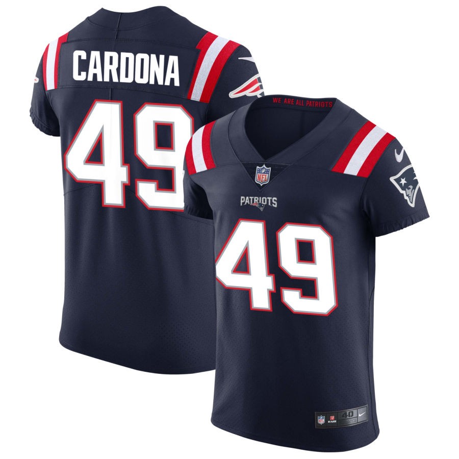 Joe Cardona Men's Nike Navy New England Patriots Vapor Elite Custom Jersey