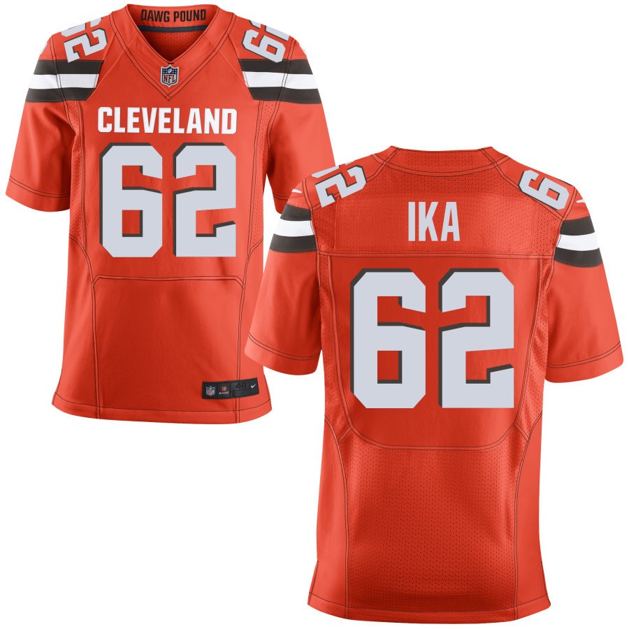 Siaki Ika Men's Nike Orange Cleveland Browns Custom Alternate Elite Jersey