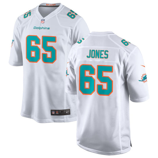 Robert Jones Men's Nike White Miami Dolphins Custom Game Jersey