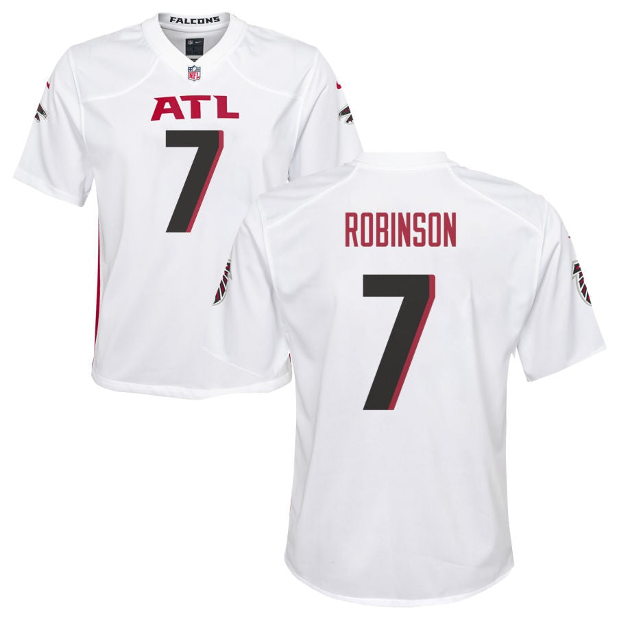 Bijan Robinson Youth Nike Atlanta Falcons White Custom Game Jersey