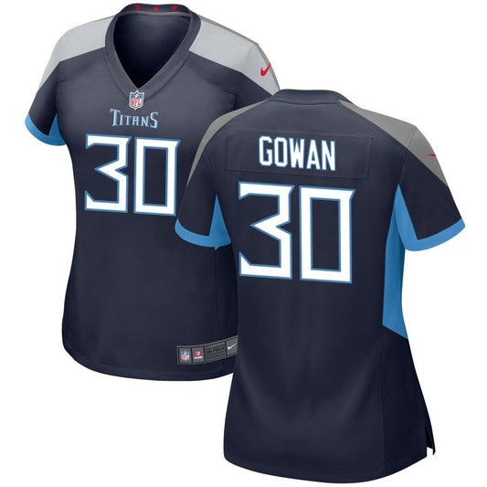 Tay Gowan Women's Nike Navy Tennessee Titans Custom Game Jersey