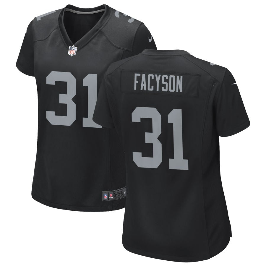 Brandon Facyson Women's Nike Black Las Vegas Raiders Custom Game Jersey