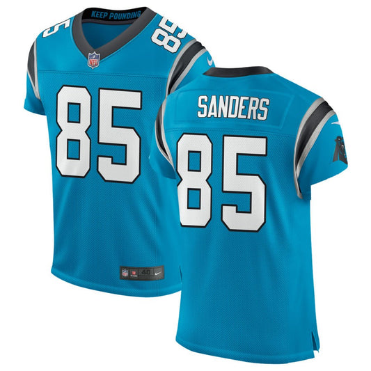 Ja'Tavion Sanders Men's Nike Blue Carolina Panthers Classic Elite Custom Jersey