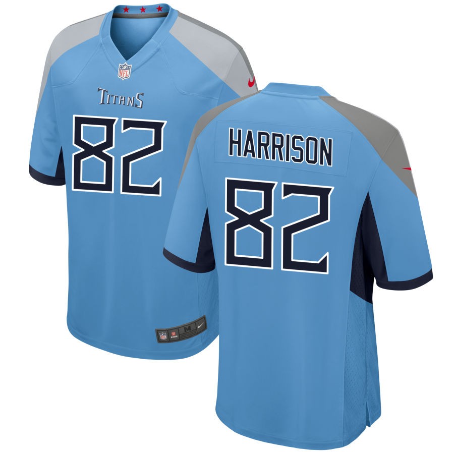 Tre'Shaun Harrison Men's Nike Light Blue Tennessee Titans Alternate Custom Game Jersey