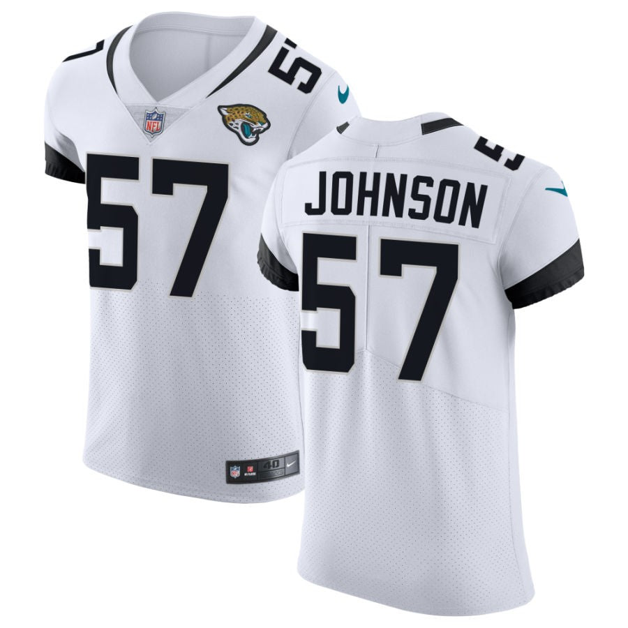 Caleb Johnson Men's Nike White Jacksonville Jaguars Vapor Untouchable Elite Custom Jersey