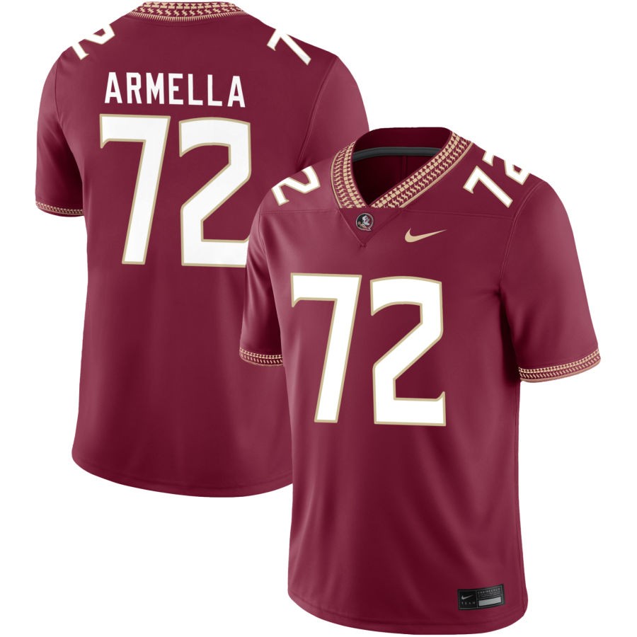Julian Armella Men's Nike Garnet Florida State Seminoles 2023 Pick-A-Player NIL Football Game Jersey