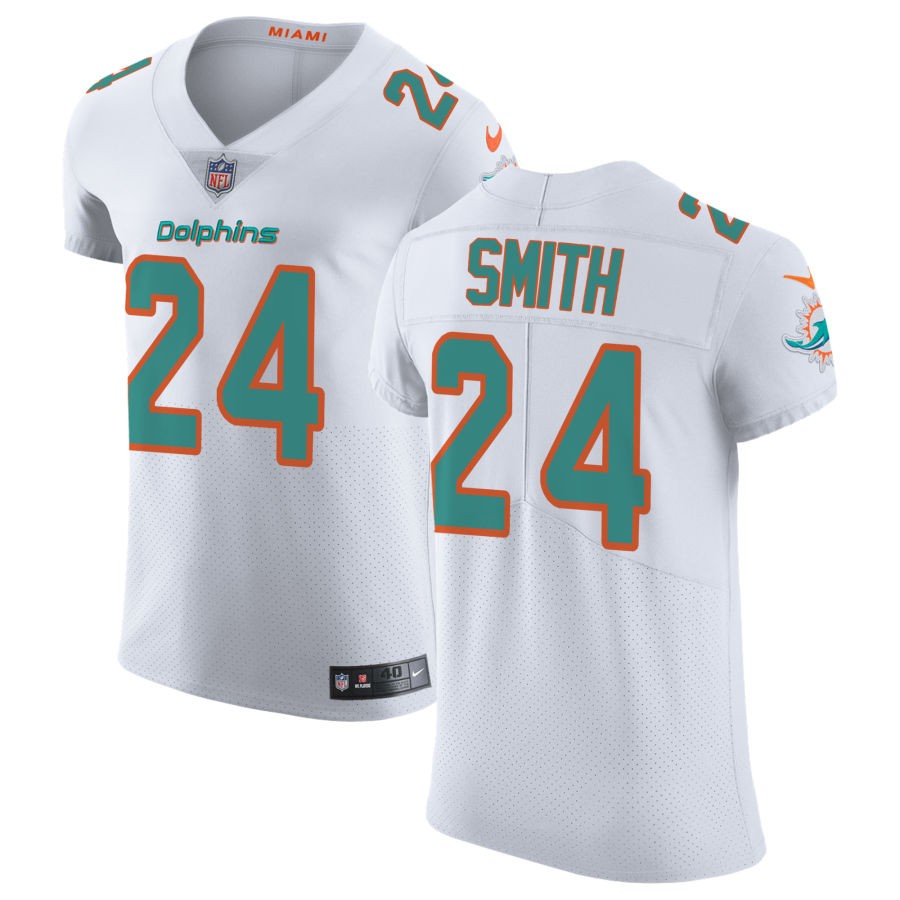 Cam Smith Men's Nike White Miami Dolphins Vapor Untouchable Elite Custom Jersey