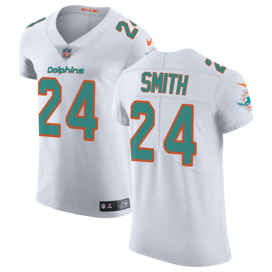 Cam Smith Men's Nike White Miami Dolphins Vapor Untouchable Elite Custom Jersey