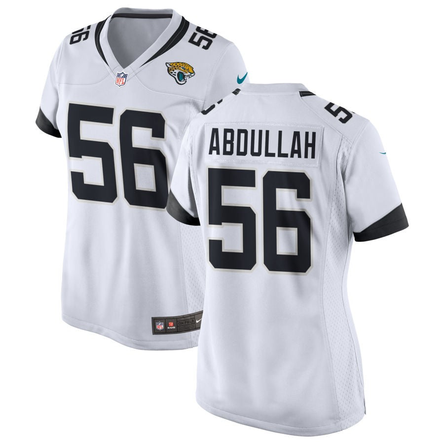 Yasir Abdullah Women's Nike White Jacksonville Jaguars Custom Game Jersey