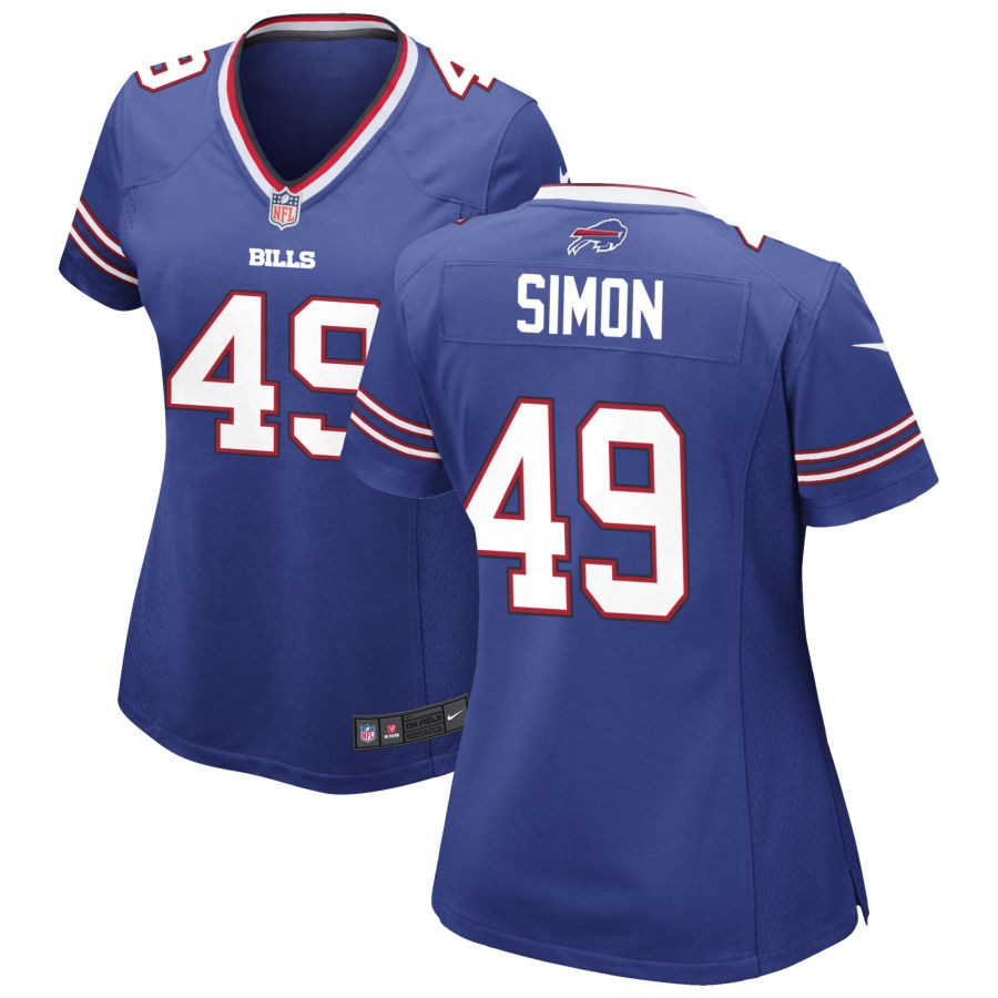 Shayne Simon Women's Nike Royal Buffalo Bills Custom Game Jersey