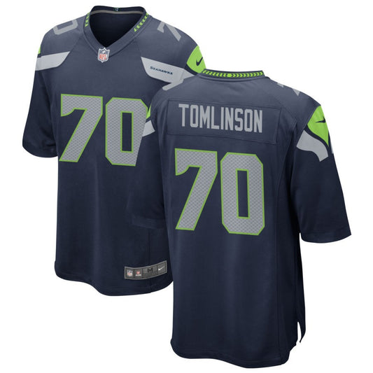 Laken Tomlinson Men's Nike College Navy Seattle Seahawks Custom Game Jersey