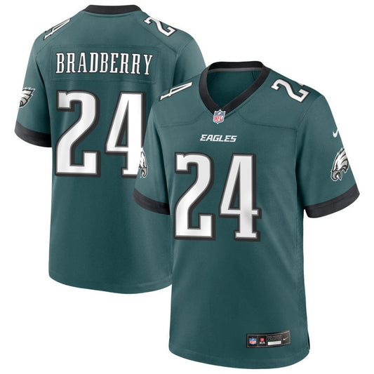 James Bradberry Men's Nike Midnight Green Philadelphia Eagles Custom Game Jersey