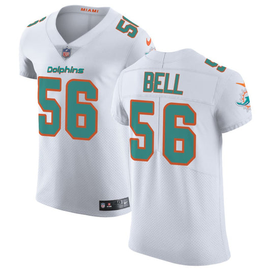 Quinton Bell Men's Nike White Miami Dolphins Vapor Untouchable Elite Custom Jersey