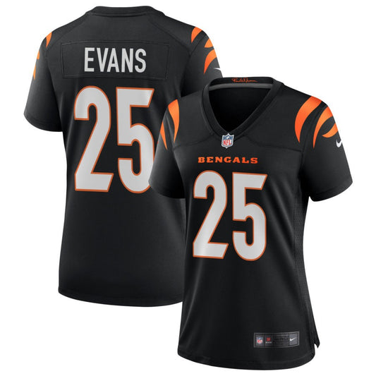 Chris Evans Women's Nike Black Cincinnati Bengals Game Custom Jersey