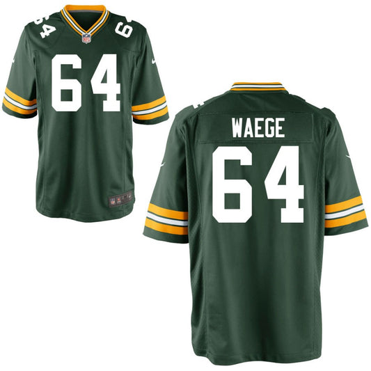 Spencer Waege Youth Nike Green Green Bay Packers Custom Game Jersey