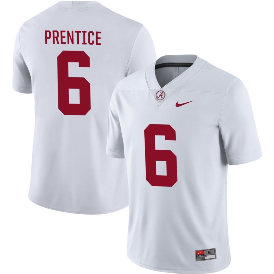 Kobe Prentice Men's Nike White Alabama Crimson Tide Pick-A-Player NIL Replica Football Jersey