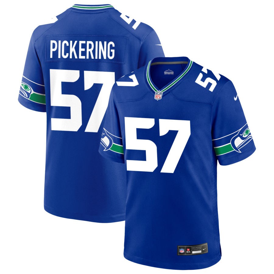 Nathan Pickering Women's Nike College Navy Seattle Seahawks Custom Game Jersey