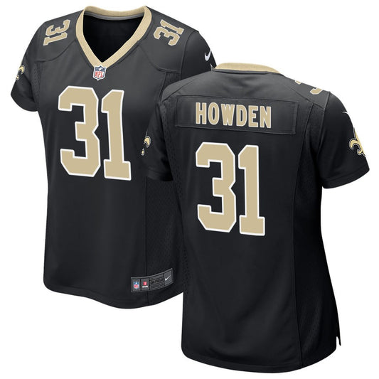 Jordan Howden Women's Nike Black New Orleans Saints Custom Game Jersey