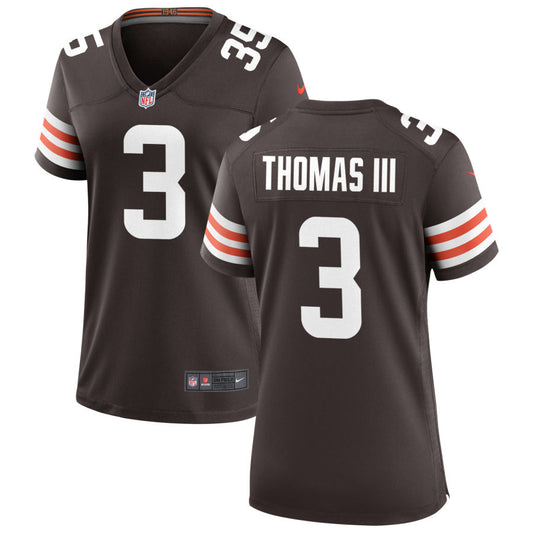 Charlie Thomas III Women's Nike Cleveland Browns Brown Custom Game Jersey