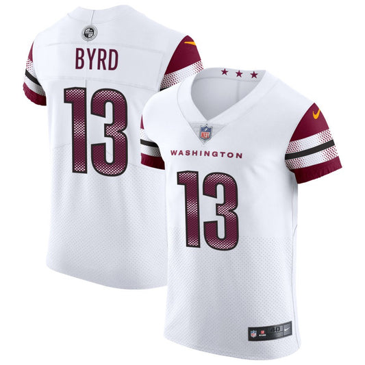 Damiere Byrd Men's Nike White Washington Commanders Vapor Untouchable Elite Custom Jersey