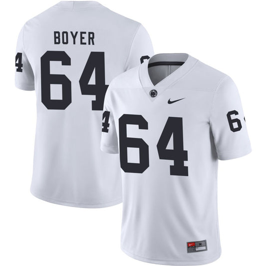 Eagan Boyer Men's Nike White Penn State Nittany Lions Pick-A-Player NIL Replica Football Jersey