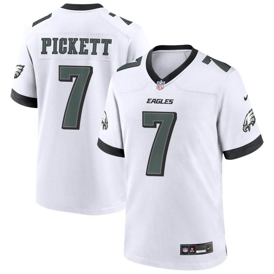 Kenny Pickett Men's Nike White Philadelphia Eagles Custom Game Jersey