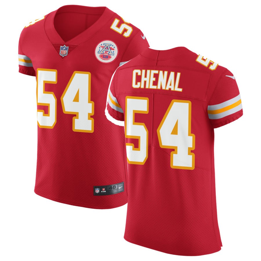 Leo Chenal Men's Nike Red Kansas City Chiefs Vapor Untouchable Custom Elite Jersey