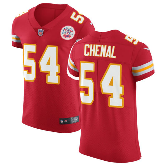 Leo Chenal Men's Nike Red Kansas City Chiefs Vapor Untouchable Custom Elite Jersey