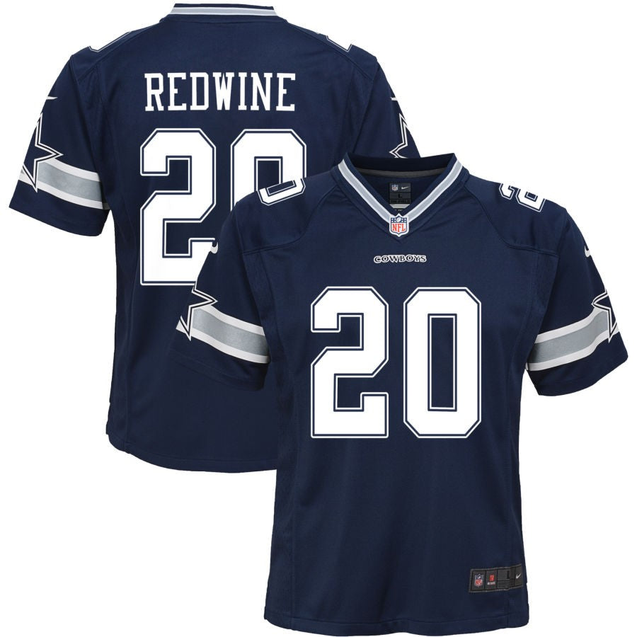 Sheldrick Redwine Youth Nike Navy Dallas Cowboys Custom Game Jersey