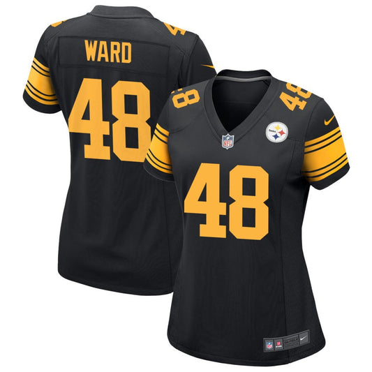 Jonathan Ward Women's Nike  Black Pittsburgh Steelers Alternate Custom Game Jersey