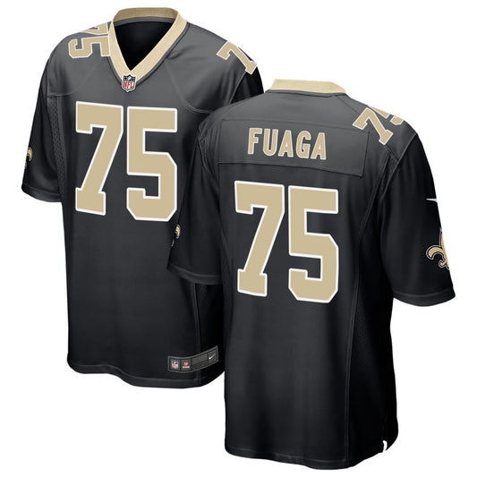 Taliese Fuaga Men's Nike Black New Orleans Saints Custom Game Jersey