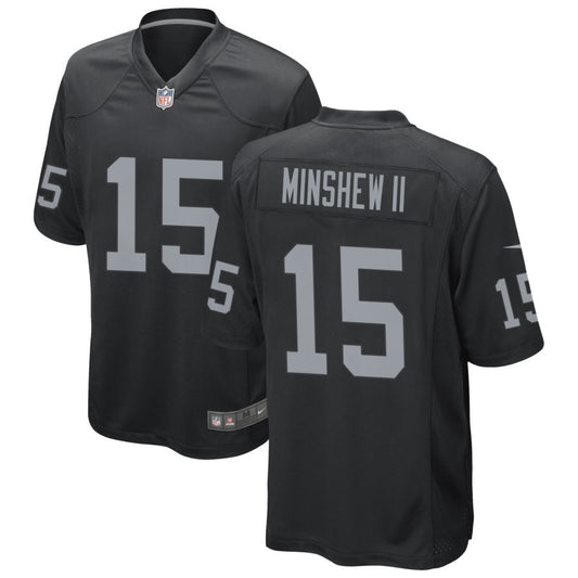 Gardner Minshew II Men's Nike Black Las Vegas Raiders Custom Game Jersey