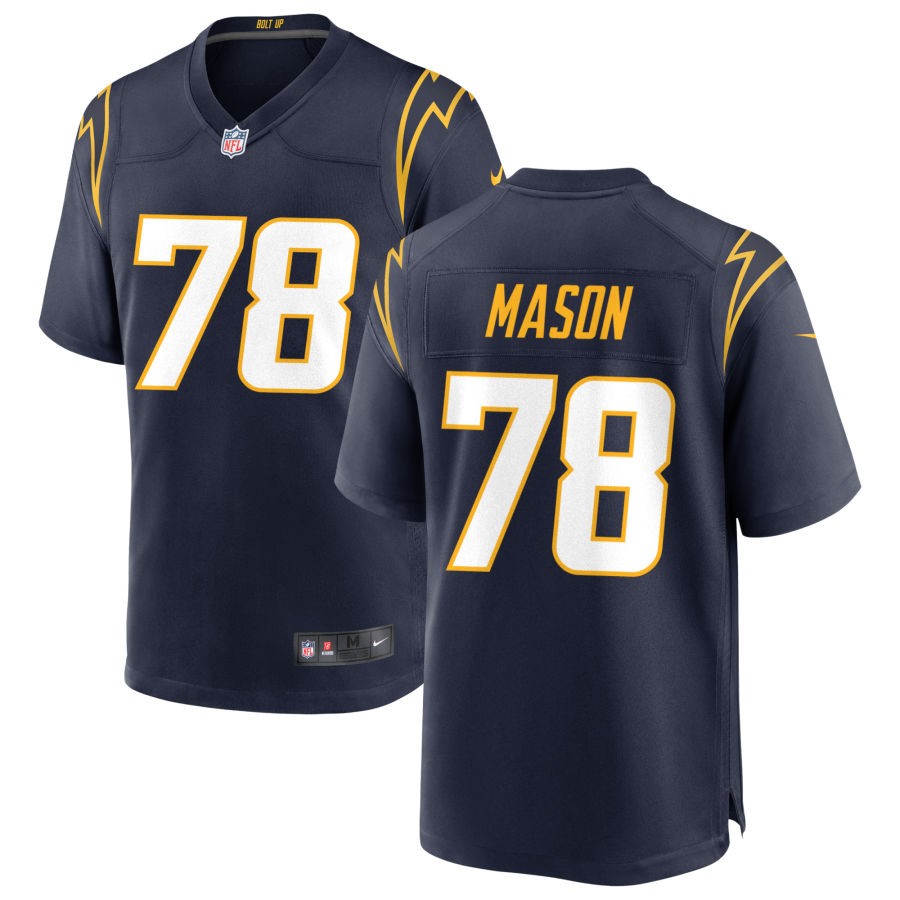 Micheal Mason Men's Nike Navy Los Angeles Chargers Alternate Custom Game Jersey