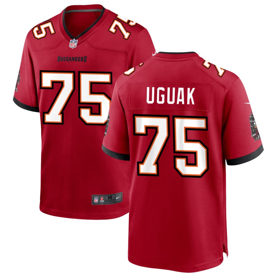 Lwal Uguak Men's Nike Tampa Bay Buccaneers Red Custom Game Jersey