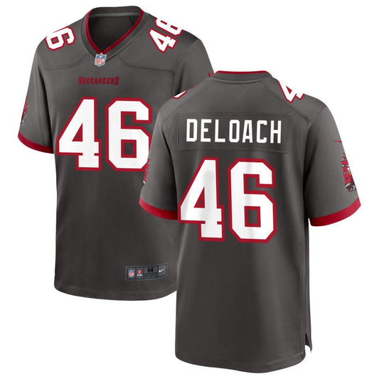 Kalen DeLoach Men's Nike Pewter Tampa Bay Buccaneers Alternate Custom Game Jersey