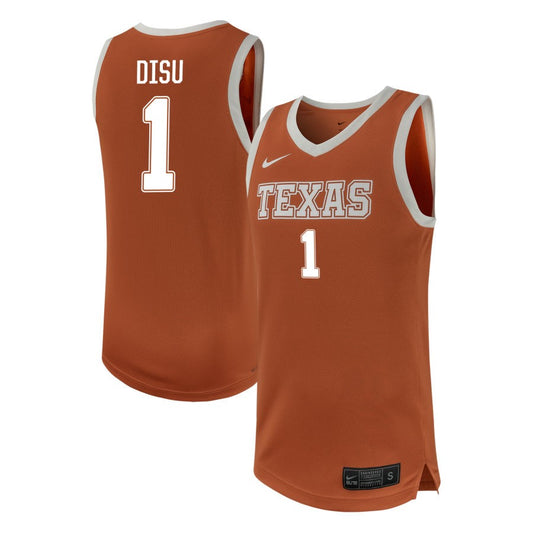 Dylan Disu Men's Nike Texas Orange Texas Longhorns NIL Pick-A-Player Men's Basketball Replica Jersey