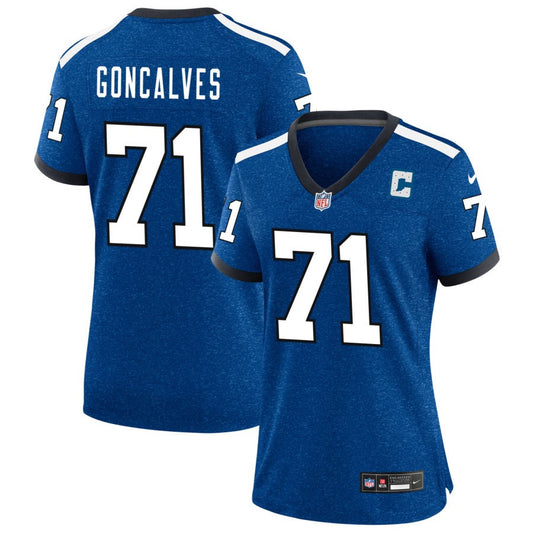 Matt Goncalves Women's Nike Royal Indianapolis Colts Indiana Nights Alternate Custom Game Jersey